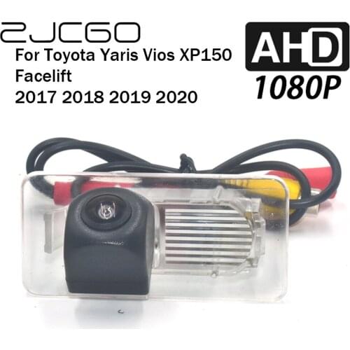 ZJCGO Car Rear View Reverse Backup Parking Reversing Camera for Toyota Yaris Vios XP150 Facelift 2017 2018 2019 2020