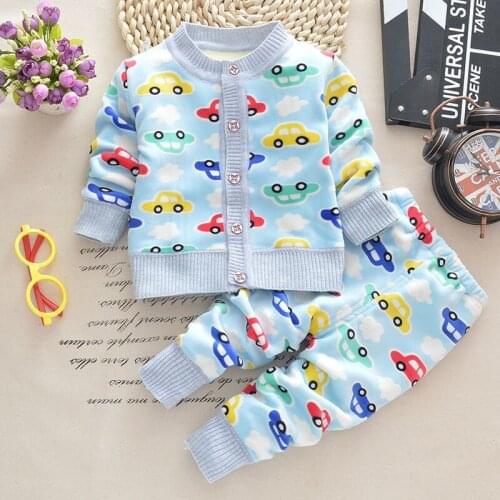 Baby Clothes Set Kids Pyjamas Spring Autumn Set Long Sleeve Kids Clothes Girls Loungewear Clothes Boys Sleepwear Pyjamas Suit