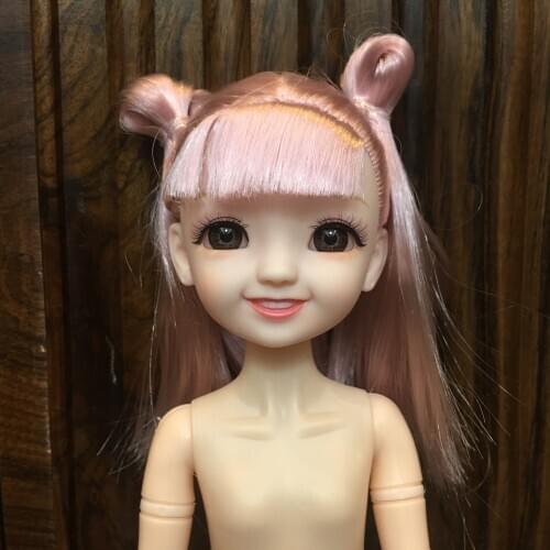 Smile Doll 28cm Heigh Nude Doll Normal Skin Fat Baby Smiley Face Doll 1/6 BJD Baby Girls Toys for Children