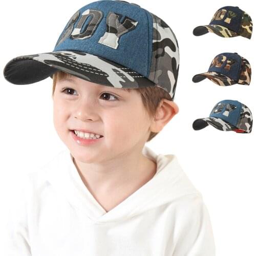 Summer Toddler Baseball Cap Casual Patchwork Style For Little Boys and Girls Camouflage Wide-Brimmed Outdoor Sports Sun Hat
