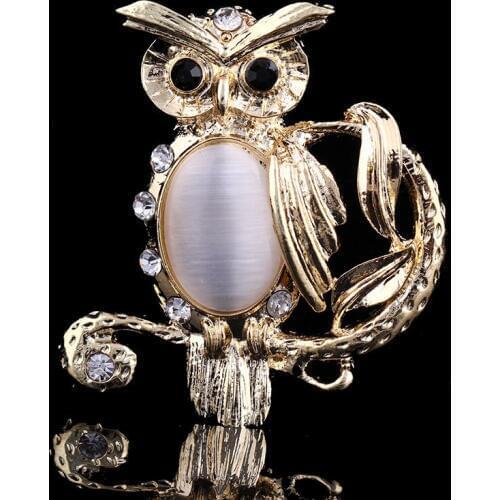 Personality Owl Brooch Jewelry For Women/men Fashion Jewelry Brooch Pins Metal Scarf Wedding Gift Diy Jewellery Accessories
