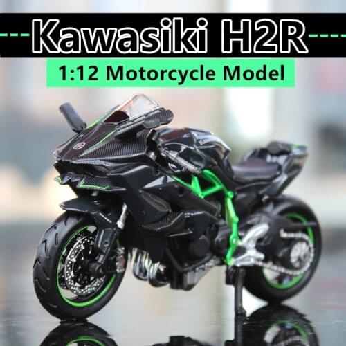 MAISTO 1:12 Kawasaki Ninja H2R H2 R 1:12 scale Motorcycle Diecast Metal Bike Miniature Race Toy For Gift Collection