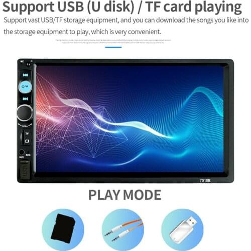 New Arrival 1080P Full HD 7Inch LCD Touch Screen Multimedia Player Rear View Camera bluetooth Stereo Radio Car MP5 Players