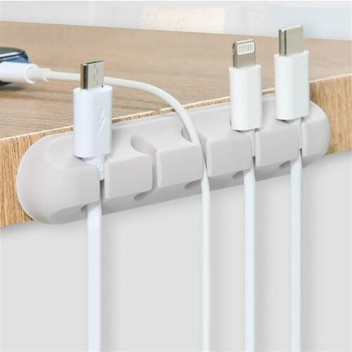 Cable Winder Earphone Cable Organizer Wire Storage Silicon Charger Cable Holder Clips for MP3 ,MP4 ,Mouse,Earphone