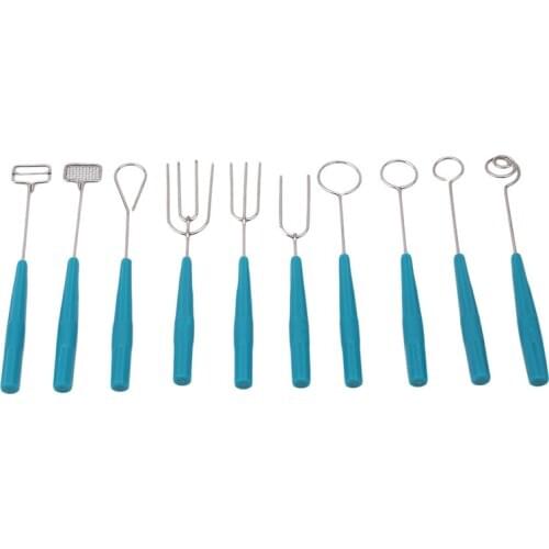 New Ceative Hot Sale 10PCS Chocolate Dipping Forks Party Fondue Fountain Cake Decorating DIY Tool Set Chocolate Forks
