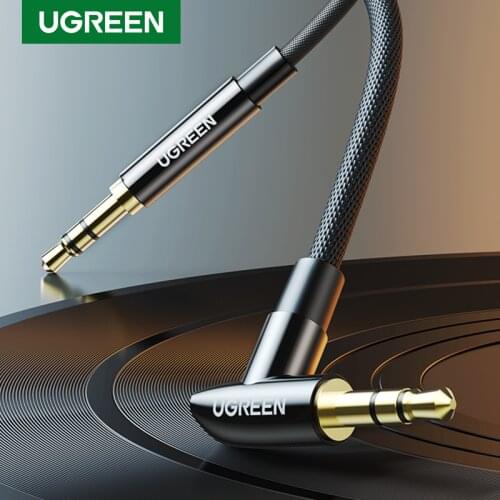 【New Upgrade】UGREEN 3.5mm Audio AUX Cable Nylon Braided Aux Cord Male to Male Stereo Hi-Fi Sound Auxiliary Audio Cable for Car