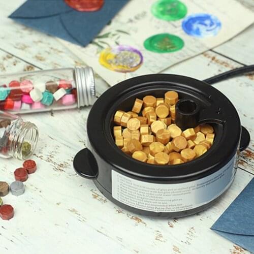 Furnace Pot Stove Fire Wax Warmer Wax Sticks Beads Electric Melting Seal Glue Heater Mini Glue Pot Stove For Wax Seal Stamp