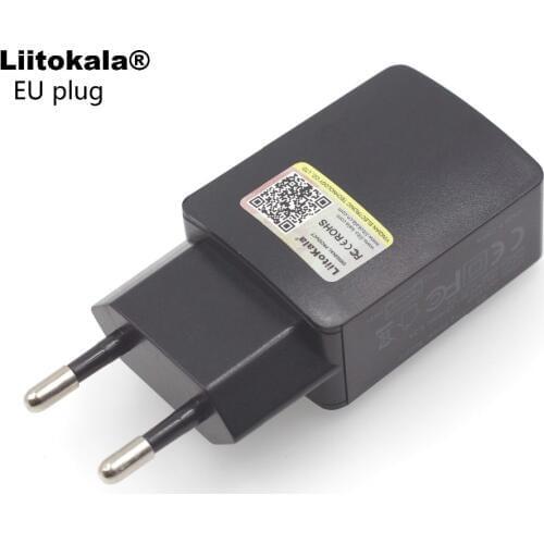 Liitokala 1A 2A USB Portable EU Plug Lii100 Lii202 Lii402 Charger Universal Plug