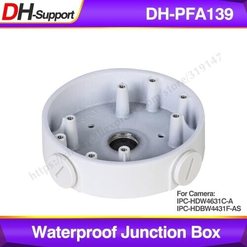 Dahua PFA139 Waterproof Junction Box For Dahua IP Camera Brackets CCTV Accessories For Camera: IPC-HDW4631C-A IPC-HDBW4431F-AS