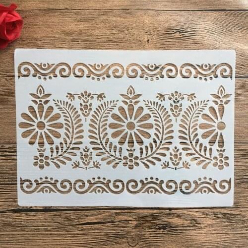 A4 29 *21cm Mandala stencils for diy scrapbooking plastic stencil for cake decorating wall stencil patterns for painting bee