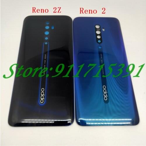 Original For Oppo Reno Z / Reno 2 / Reno 2Z Reno2 Z F Back Battery Cover Door Housing case Rear Glass Repair parts