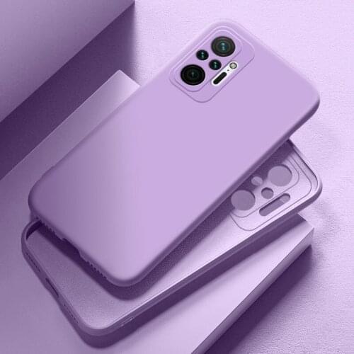 LOVECOM Liquid Silicone Case For Xiaomi Redmi Note 10 10S 9S 9 8 Pro POCO X3 NFC F3 M3 Mi 11 10T Pro Soft Cover For Redmi 9A 9C