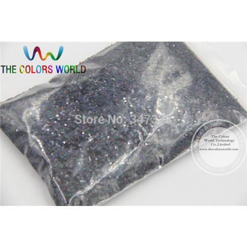 1.0MM Laser Black Color Glitter Powder for nail decoration or Others