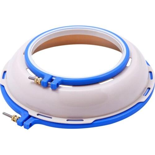 1Set Embroidery Frame Set Plastic Embroidery Stand Hoop Ring with Holder Support for 2 Side Embroidery Cross DIY