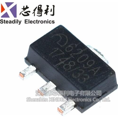 10pcs/lot ME6209A33PG Brand New & Original LDO Linear Regulator 3.3V Patch SOT89