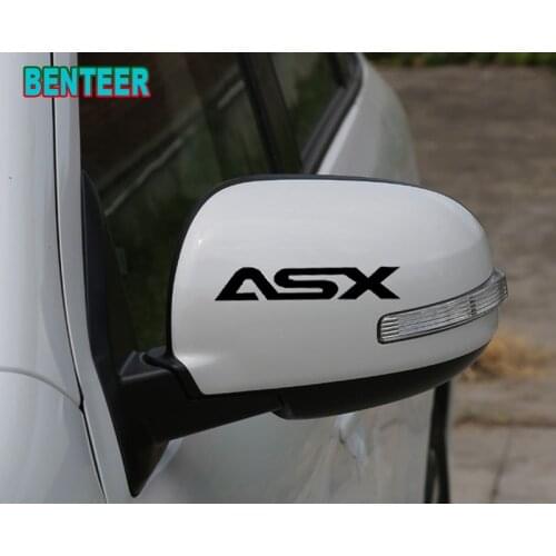 2pcs pvc Car rearview mirror sticker for MITSUBISHI ASX Car Accessories