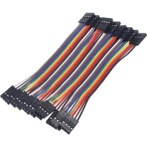 5pcs Cable Dupont Jumper Wire Dupont 20CM Flexible Flat Cable Female to Female 2.54mm 1/2/3/4/5/6/7/8/9/10pin connector