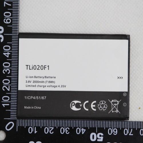 2pcs 2000mah TLI020F1 Mobile Battery for TCL J720T J726T Alcatel One Touch Pop 2 5042d C7 7040 OT-7040 OT-7040D Phone battery