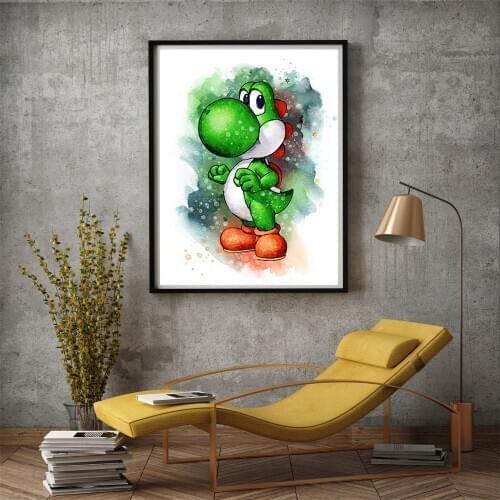 Diamond Embroidery Cartoon Mario Mary Painting With Diamond Mosaic Crystal 5D Cross Stitch Full Drill Diamond Painting Child Kit