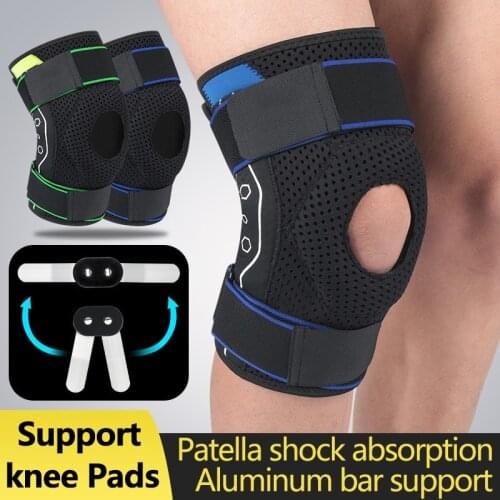 1 PCS Summer Knee Brace Support Protector Sleeve with Side Stabilizer Patella Pad for Work Sport Hiking Running Cycling Fitnes