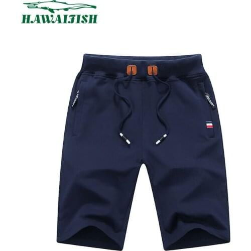 Hawaifish brand Mens Shorts 2021 Solid Summer Cotton Beach Shorts hot sale high qulity Casual Male Sports Shorts mens clothing