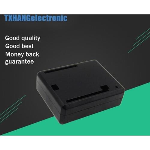 Black Plastic Enclosure Protective Case for Arduino UNO R3 Compatible diy electronics