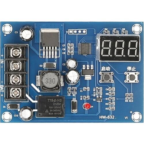 HW-362 Battery Charging Control Module Board Charge Controller Switch Protection Board With LED Display