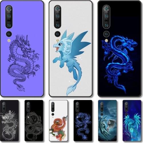 Dragon grand Phone Case For xiaomi mi11 5g 10 liti Ultra 9Pro SE 3 8 Note Anime Black Cover Silicone Back Pretty tpu