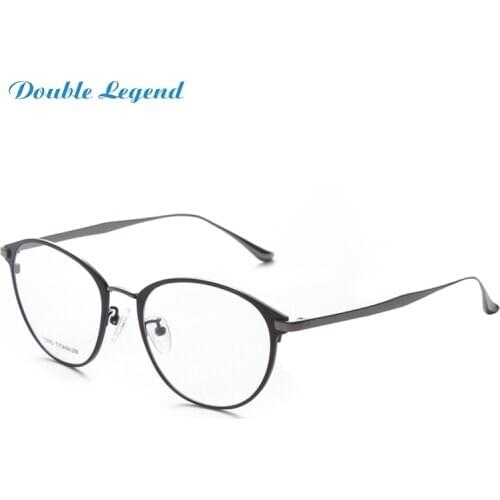 DOUBLE LEGEND New Design Eyeglasses Pure Titanium Frames Glasses Cat Eye Round Optical Frames for Reading Glasses Eyeglasses