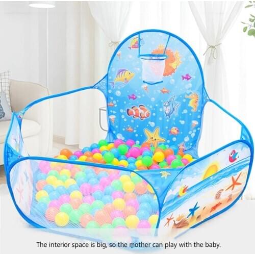 Play House Indoor and Outdoor Easy Folding Ocean Ball Pool Pit Game Tent Play Hut Girls Garden Playhouse Kids Children Toy Tent