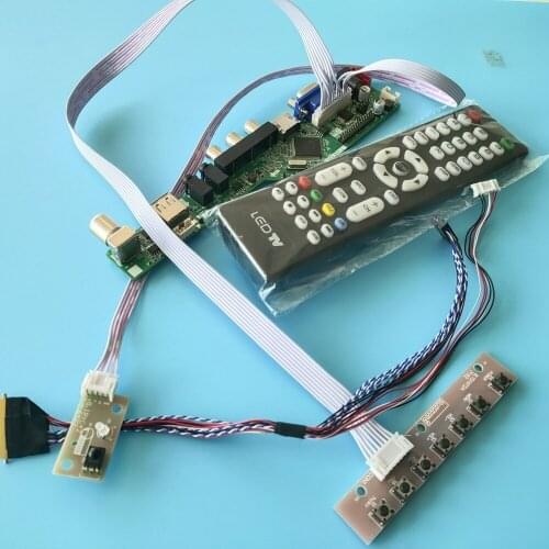 Kit for N154C6 Controller board 1440x900 LVDS panel 40pin Audio LCD LED VGA USB HDMI Display TV AV remote Screen monitor 15.4"