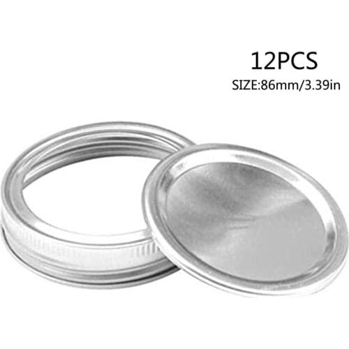 Mason jar lid tinplate Split seal cover round metal ring iron cover Canning Lids Cup Lid Split Cover Piece Wide Mouth