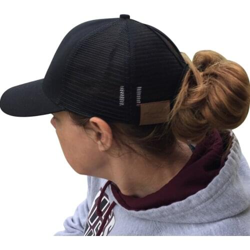 MINAKOLIFE 2018 Ponytail Baseball Cap Women Messy Bun Baseball Hat Snapback