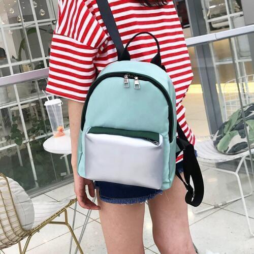 2018 New Korean Fashion Color Combination Bag Harajuku Wind Student Waterproof Lightening Breathable Backpack Schoolbag