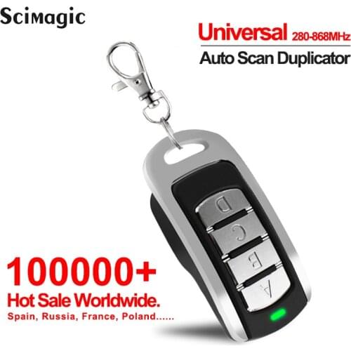 New Garage Door Electric Door Remote Control 280-868 Mhz Duplicator Rolling Code 433.92mhz Transmitter Keychain Opener Command