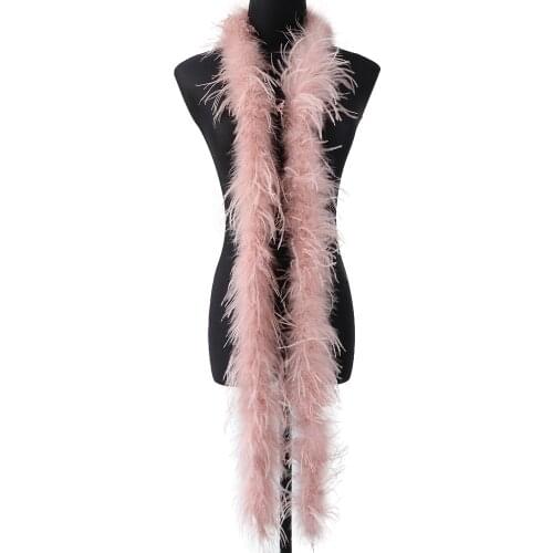 1 Ply Ostrich Feathers Boa Decoration for Party Wedding Clothes Sewing Evening Dress Shawl Crafts Plumes Diy Jewelry Accessory