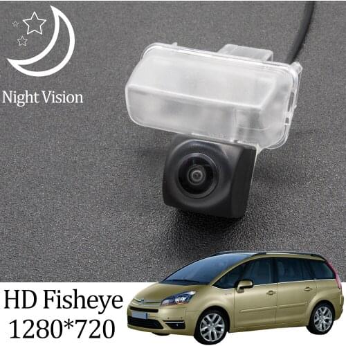 Owtosin HD 1280*720 Fisheye Rear View Camera For Citroen C4 Picasso/Grand C4 Picasso 2006-2013 Car Reverse Parking Accessories