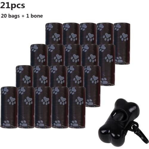 20 Rolls Dog Poop Bag for Dog Pets Waste Garbage Bags Biodegradable Outdoor Carrier Holder Dispenser Clean Pick Up Tools