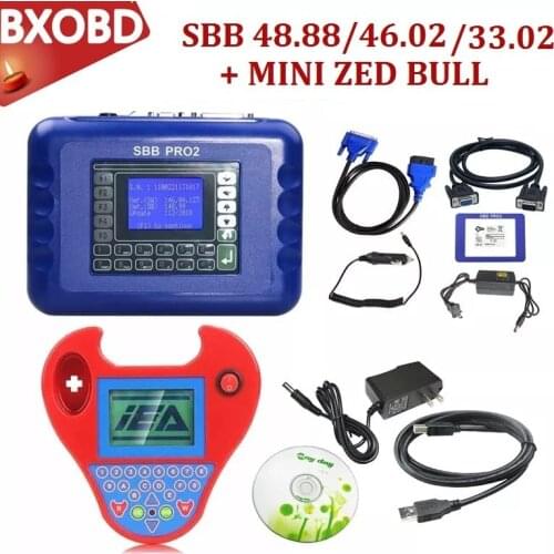 Smart Mini ZEDBULL Mini Zed-bull Smart Zed Bull Key Programmer V48.88 SBB Key Programmer V33.02 Key Pro V46.02 Car Key Maker