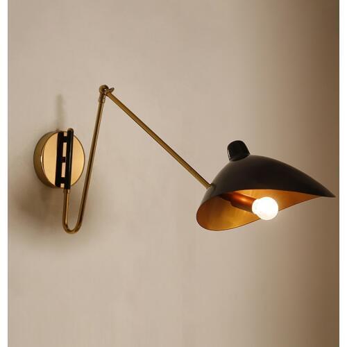 Retro Wall Lamp Adjust Arm Iron Lighting Fixture Bedroom Bedside Living Room Study Cafe Sconce Loft Decor Luxury Wall Lighting