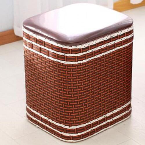 Hand-knitted Stool Storage Box Super-heated Small Sofa Stool Change Shoes Stool Wear Shoes Stool Fashionable Solid Wood Can Sit