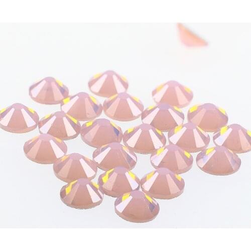 Pink opal FlatBack strass Rhinestones Applique DIY 3d Nail Art Non HotFix rhinestone crystals and Stones For Clothes needlework