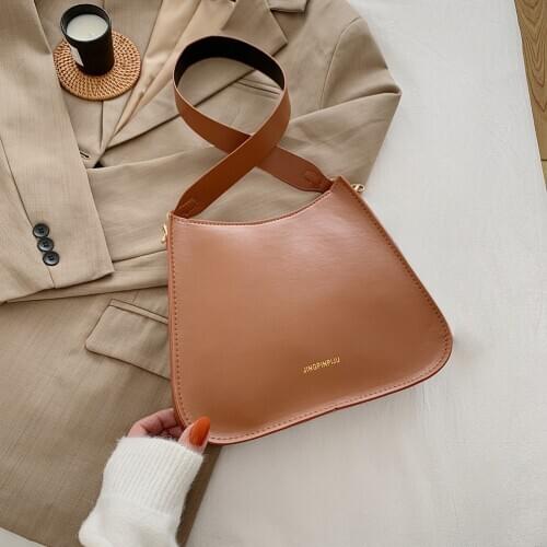 Retro Women Top-handle Handbag Casual Solid Leather Shoulder Bag Street Satchels Fashion Exquisite Shopping Bag