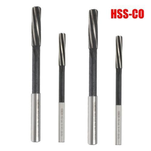 7mm 8mm 9mm 10mm 11mm Cutting Dia HSS-CO Cobalt 6 Flutes H7 Straight Shank Machine Rotating Tool Milling Cutter Chucking Reamer