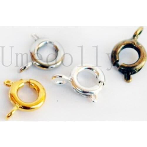 10pcs/lot DIY Doll Clothes Accessories 5mm Mini Spring Buckle Lobster Clasp Handmade Barbi Blyth Doll Clothes Accessories