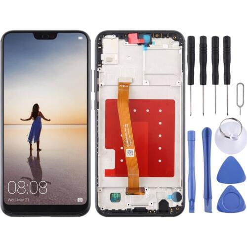 LCD Screen and Digitizer Full Assembly with Frame for Huawei P20 Lite / Nova 3e