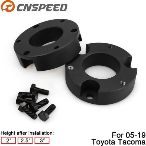 2 PCS 2" 2.5" 3" Front Leveling Lift Kit for FJ Cruiser for 2005-2019 Toyota Tacoma Billet Lift Kit