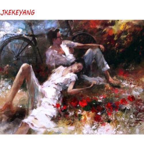 5D DIY square/round Diamond painting Couple lovers Cross Stitch Diamond Embroidery Pattern Rhinestone J1507