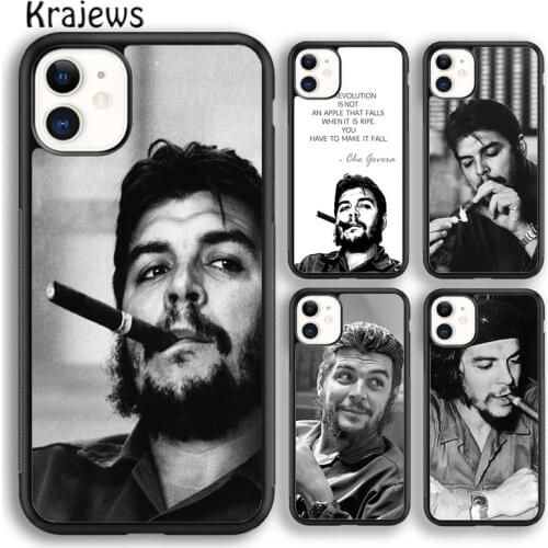 Krajews Che Guevara Cigarett Phone Case Cover For iPhone 5s SE 6s 7 8 plus X XS XR 11 12 pro max Samsung Galaxy S8 S9 S10 Plus