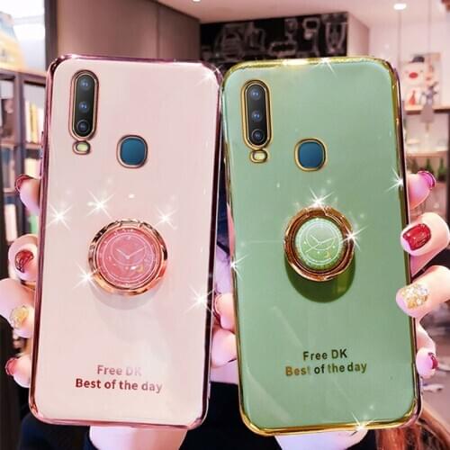 Holder Case For Vivo Y17 Case Soft Silicone Stand Cover For Vivo Y17 Phone Cases Y17 Y3 Y12 Y15 Y11 2019 Shockproof Fundas capa